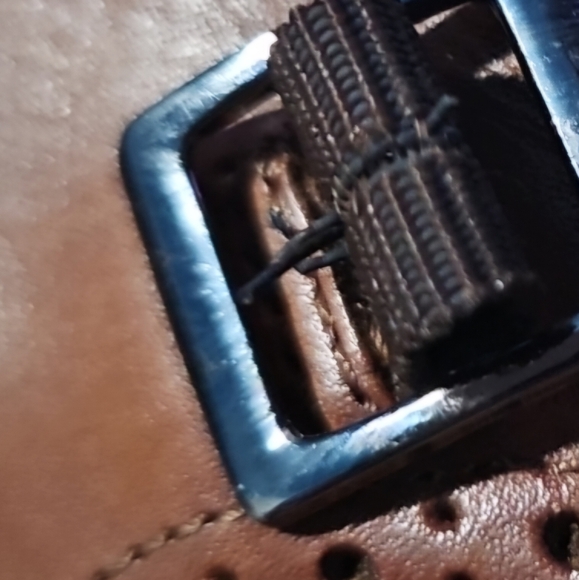 Size 9.5 Stacy Adams Cognac Brown Karson Wingtip Monkstrap Dress Shoe - Picture 9 of 10